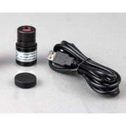 AmScope 40X-1000X Glass Optics Student Compound Microscope + USB Camera