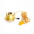 thumbnail image 2 of B & P Lamps Electric Burner Queen Anne Solid Brass #2 with 6 foot Gold Cord, 2 of 4