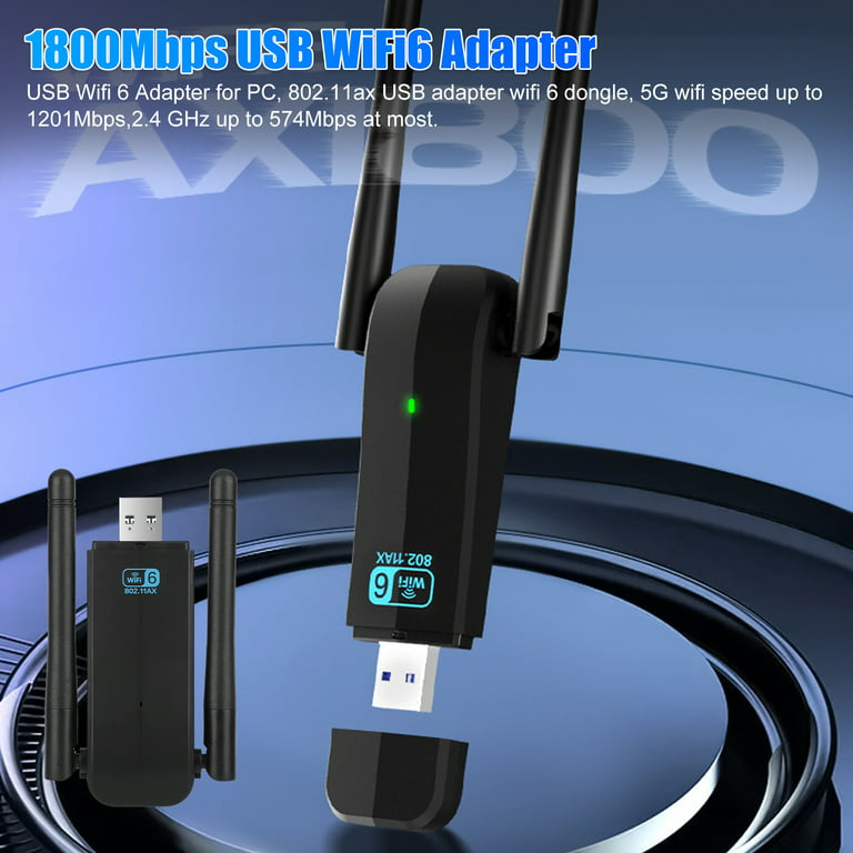 WiFi Adapter for PC, EEEkit 1800Mbps Dual Band 2.4GHz/5GHz Wireless Network Adapter, USB3.0 Gain 802.11ac WiFi Dongle Wireless Adapter for Desktop Laptop Supports Windows 10/11 - Walmart.com