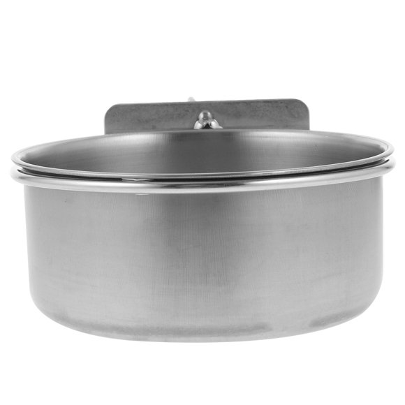 HONITANO Bird Coop Cup Stainless Steel Cage Water Bowl Resists Rust and Cracks 1Pack