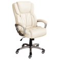 thumbnail image 1 of Scranton & Co Executive Faux Leather Office Swivel Chair in Ivory, 1 of 12
