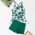 thumbnail image 5 of Edvintorg Women's Bathing Suit Drawstring Side Back Cross Tankini Set with Boyshort Tummy Control Swimsuits for Women, 5 of 6