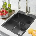 thumbnail image 2 of Bar Sink,15 x20 inch Drop-in Kitchen Sink,Small Kitchen Sink for RV,18 Gauge Stainless Steel Topmount Bar Sink, 2 of 7