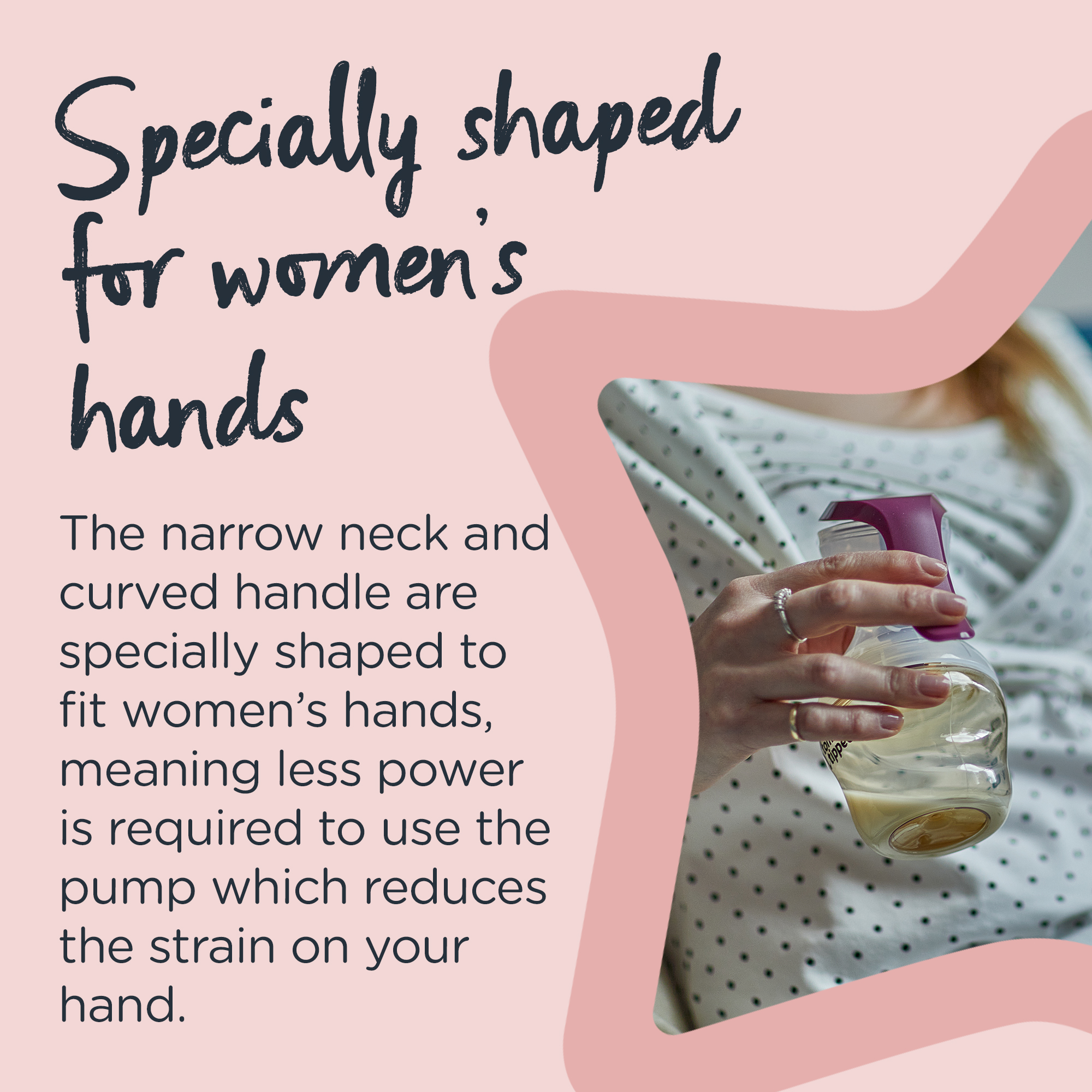 Tommee Tippee Made for Me Single Manual Breast Pump | Soft, Cushioned Silicone Cup | Reduced Hand Strain - image 3 of 8