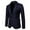 Navy, variant on Yanghang Men Suit Jacket Men Casual Solid Fashion Button Blazer Suit Back Long Sleeves Jacket