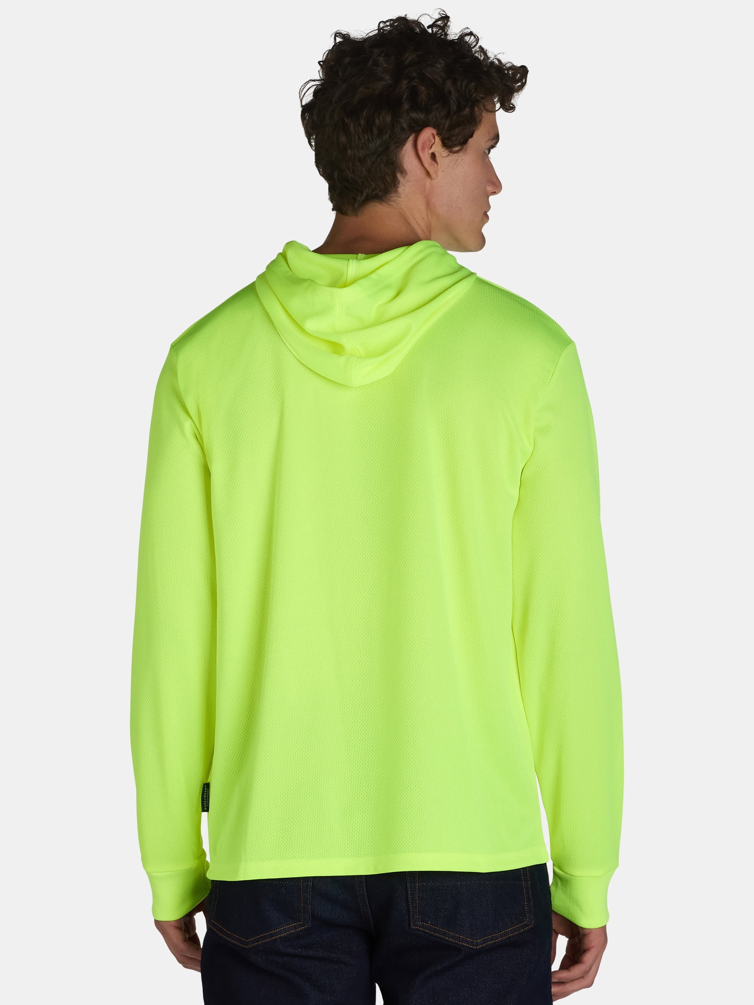 Bass Creek Outfitters Men's Polyester Performance Work Hoodie with Long Sleeves, Sizes M-2XL