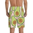 thumbnail image 3 of Easygdp Cute Avocado Men's Short Pajama Pants, Sleep Shorts, Household Pants, Casual Pants with Pockets - Small, 3 of 9