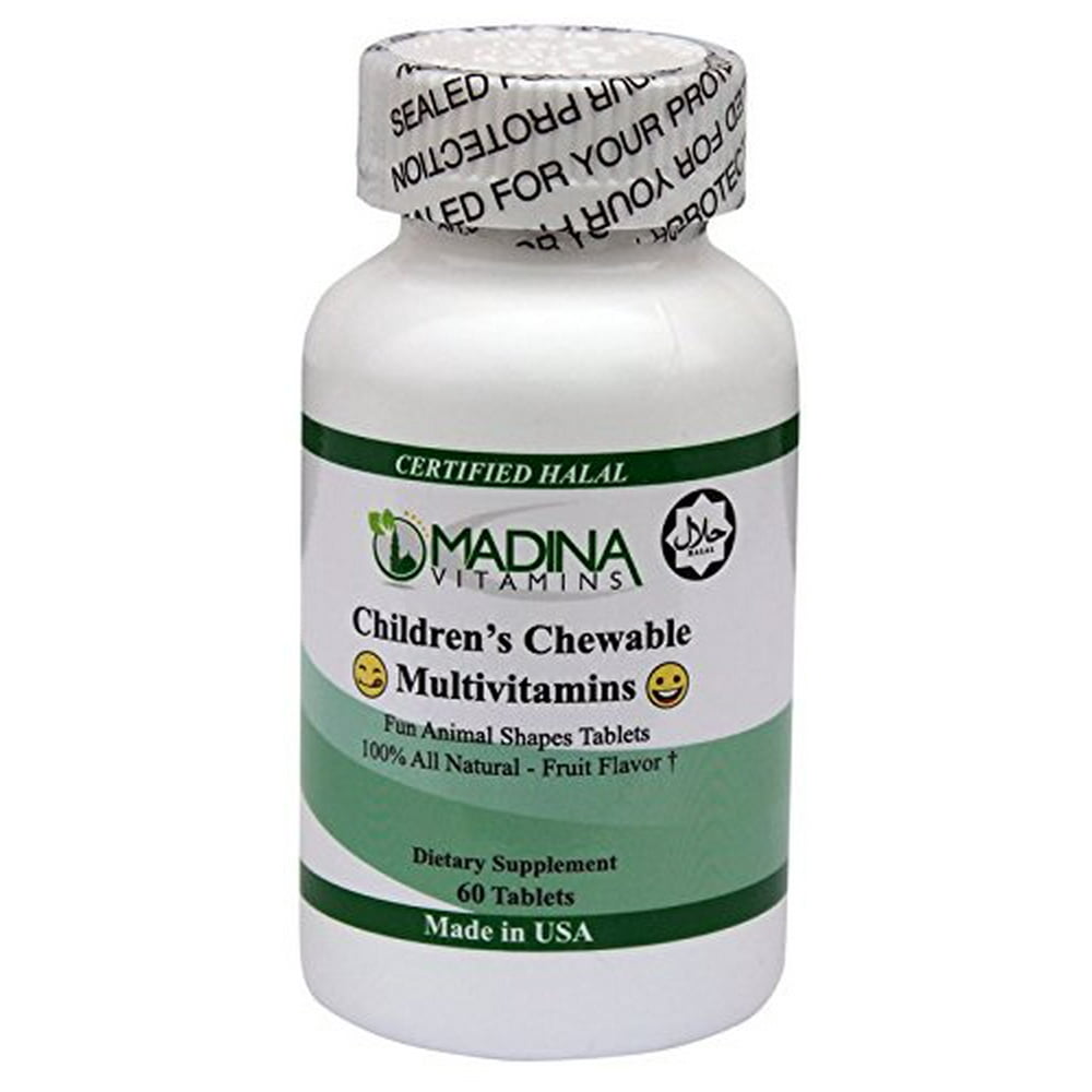 Madina Vitamins Halal Children's Chewable Multivitamins (60 Tablets