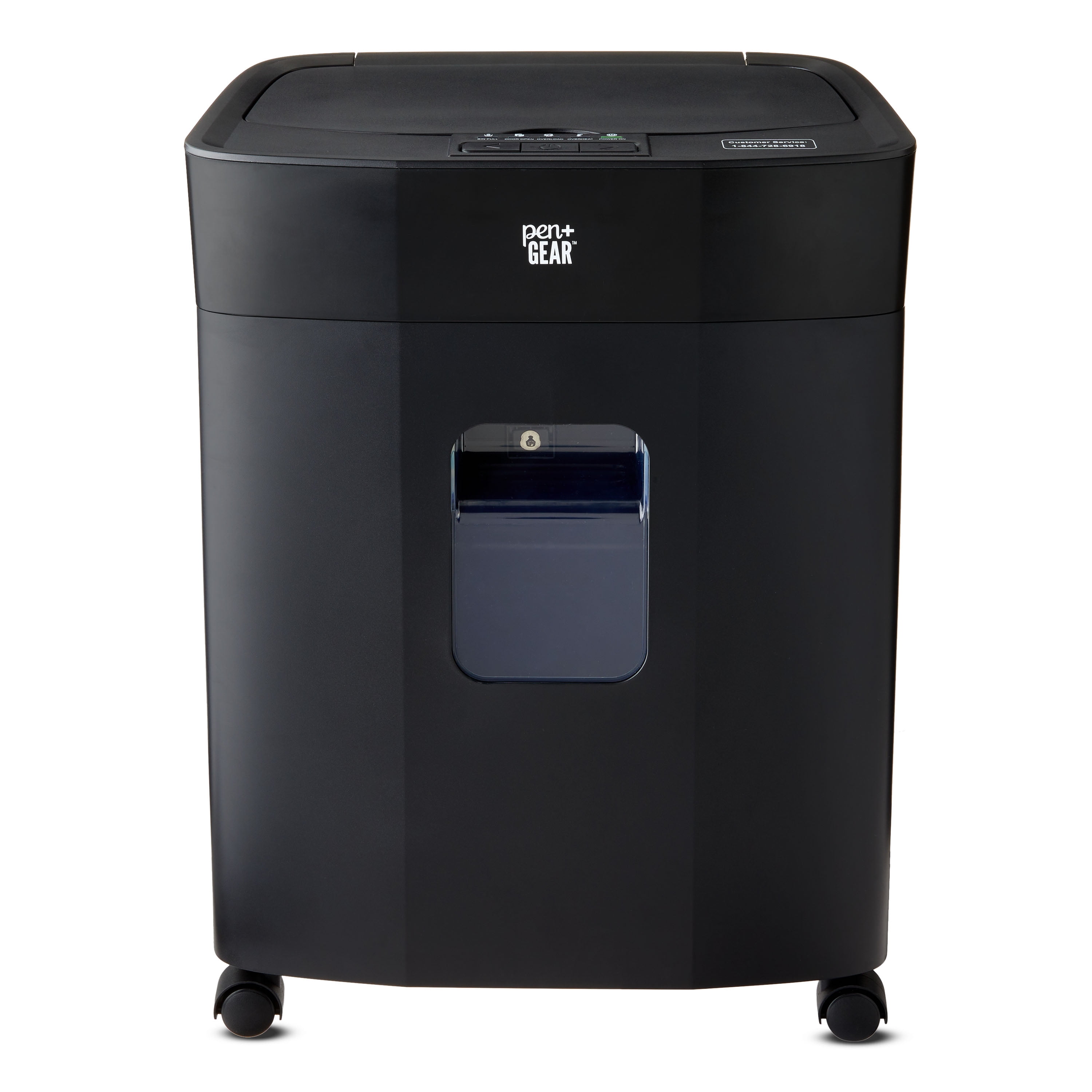 Pen+Gear 120-Sheet Auto Feed Micro-Cut Paper Shredder with 6 Gallon Pull-Out Bin, Black