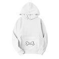 thumbnail image 6 of Yteetum Women's Pet Pouch Hoodies Oversized Drawstring Front Carry Pet Pouch Pullover Hooded Sweatshirts Womens Pet Graphic Print Loose Pet Big Pockets Long Sleeve Hooded Sweatshirt Fall Clothes, 6 of 7