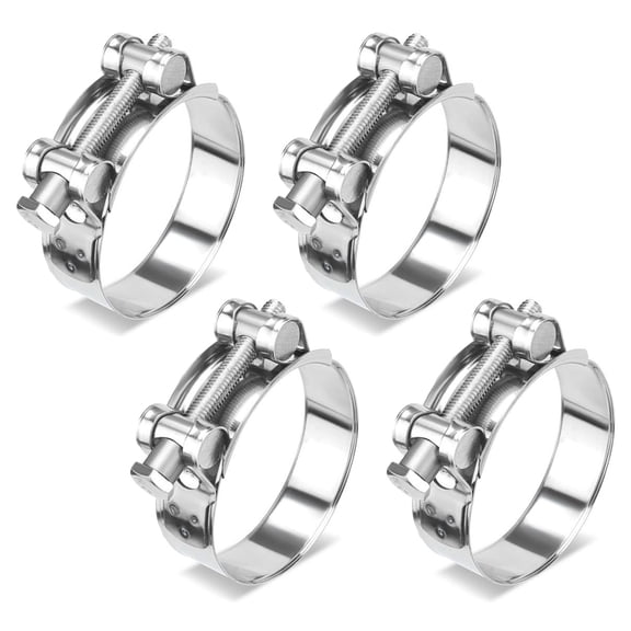 Pack of 4 Steel Hose Clamps Automotive Hose Clamps Upgrades for Corrosions Fixing in & Professional Repair