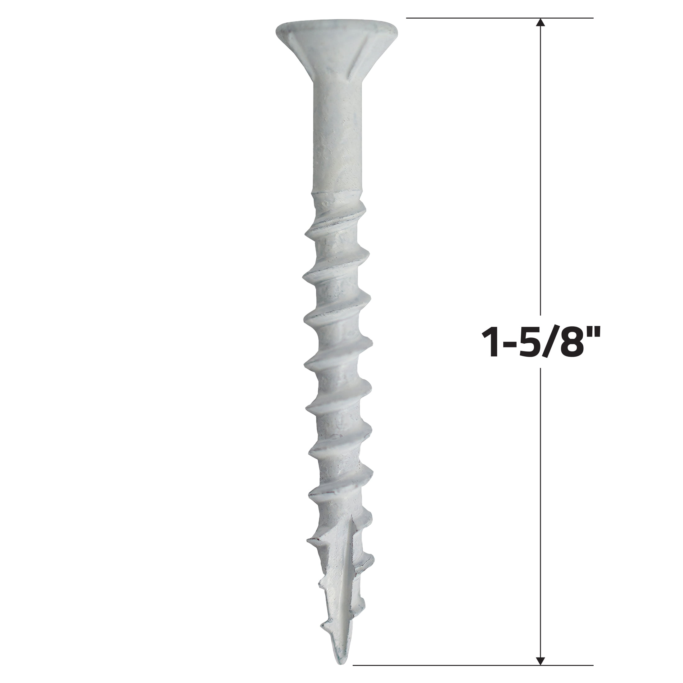 Grip-Rite DeckForce #8 X 1-5/8" Wood Screws - 1lb Box Nano Coated For Treated Lumber