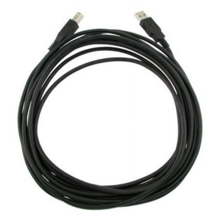 6ft 6ft USB Cable for Brother - Wireless All-In-One Printer MFC-J475DW ,  Black 
