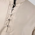 thumbnail image 5 of TBWNWG Men's Solid Color Button Down Loose Fit Comfortable Thobe Robe for Daily Wear,Size M, 5 of 7