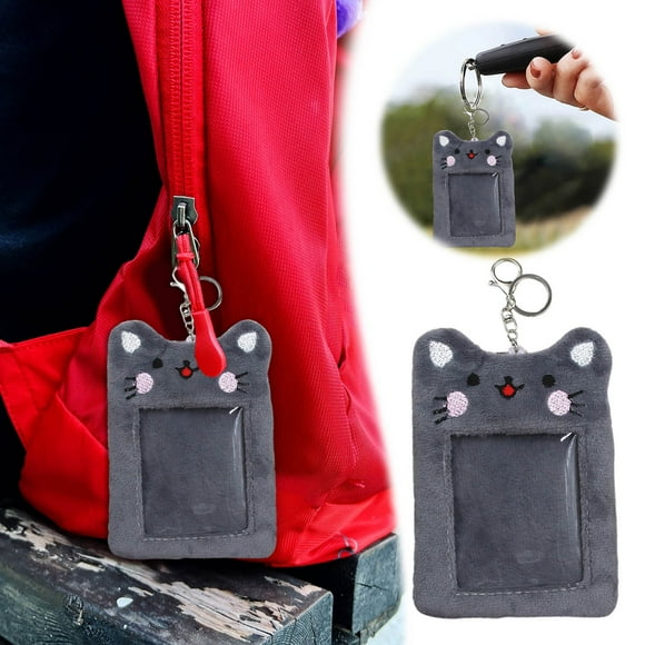 Photocard Holder Chain with Keychain Korean Style Photo ID Card Protective Sleeve Cover for Girls