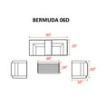 thumbnail image 3 of Bermuda 6 Piece Outdoor Wicker Patio Furniture Set 06d, 3 of 7