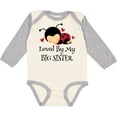 thumbnail image 3 of Inktastic Little Sister Ladybug Girls Long Sleeve Baby Bodysuit, 3 of 5