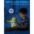 thumbnail image 2 of Lámpara de noche de dinosaurio para niños, lámpara de noche de ilusión 3D, 16 colores cambiantes con control remoto, decoración de habitación, regalos para niños, niñas y niños, 2 of 6