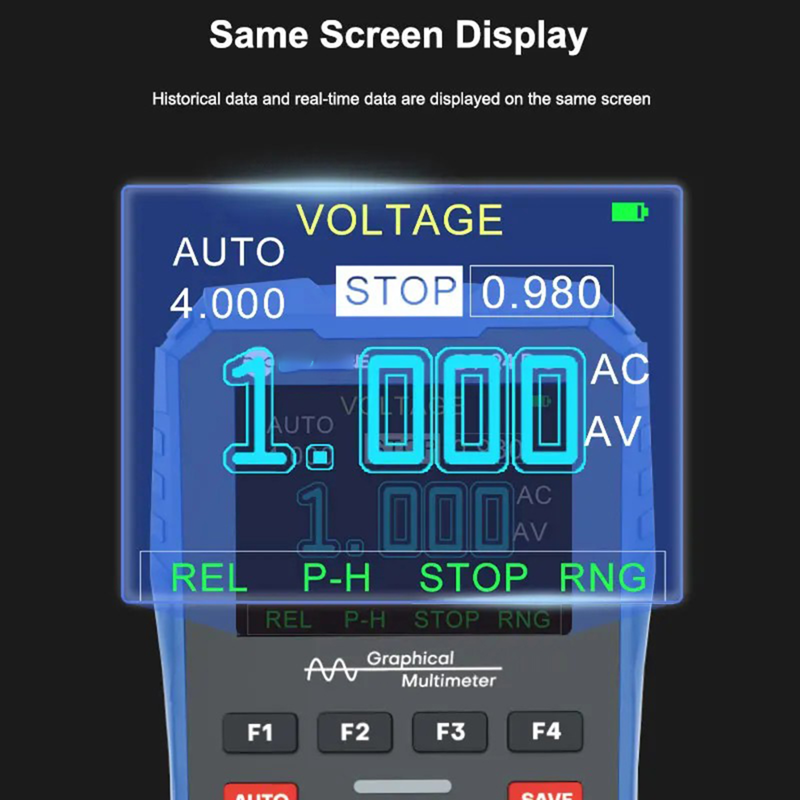 Handheld Multimeter & Oscilloscope Suitable for On Site Equipment Maintenance Repair Tasks Accurate Current Measurement
