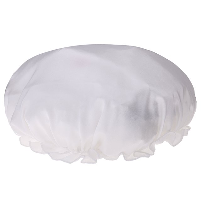 Seda Pura Bufandas Gorro De Dormir El Sueño La Noche Sombrero De Cuidado Del Cabello Bonete Blanco Sunnimix gorro de seda para dormir