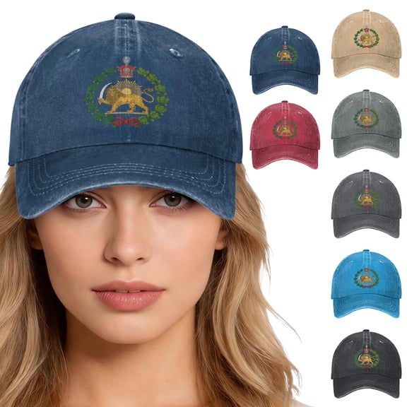 Lispipm Embroidery Baseball Cap for Women Men Vintage Adjustable Dad Hats Washed Cotton Plain Sun Hat for Daily Wear Black