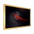 thumbnail image 2 of Designart 'Beautiful Black Skin Female Eye With Red Diamonds' Modern Framed Art Print, 2 of 4
