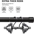 thumbnail image 4 of AIR-Curtain Rod for Windows, 1'' Single Curtain Rod Set-34 to 46 inch Stainless Steel Decorative Drapery Window Rod with Adjustable Brackets for Kitchen Bedroom, Black, 4 of 4
