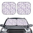 thumbnail image 6 of Lsque Lavender Flowers 2 PCS Windshield Sun Shade | CarFoldable Window Covers | Car Accessories Reflect UV for Universal Cars SUV Truck | Medium, 6 of 7