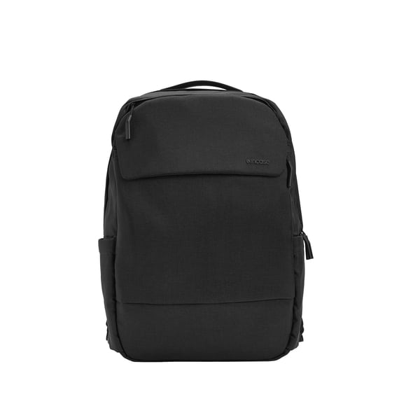 Incase Crosstown Backpack â 20L Everyday Laptop Backpack for Work, Travel â 16" Faux Fur Laptop Sleeve, External Front Pocket, Water Bottle Pockets, Travel Pass Through - Bl