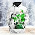 thumbnail image 3 of Sudadera con capucha de Papá Noel divertida con estampado 3D para hombre, sudadera informal de manga larga con patrón de alce navideño, sudadera holgada unisex, 3 of 5