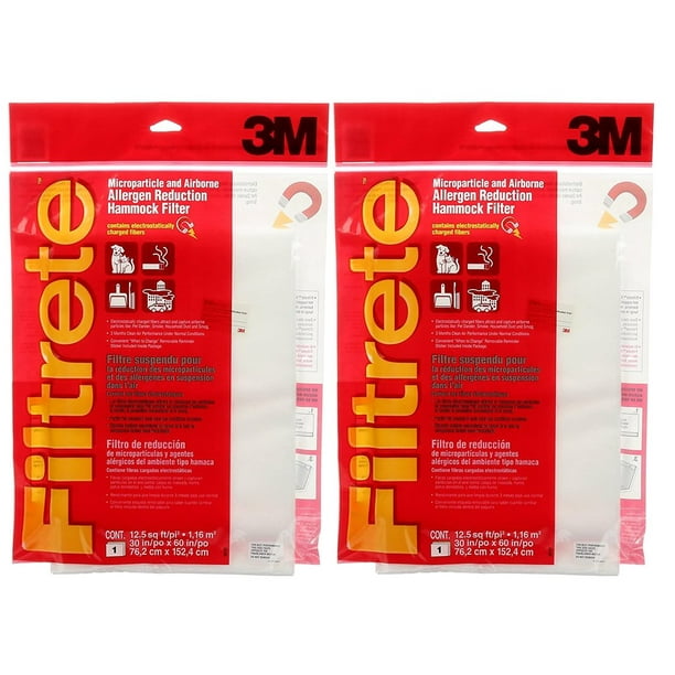 30x60 (cuttofit) Filtrete Hammock Filter by 3M Pack of 2 Walmart