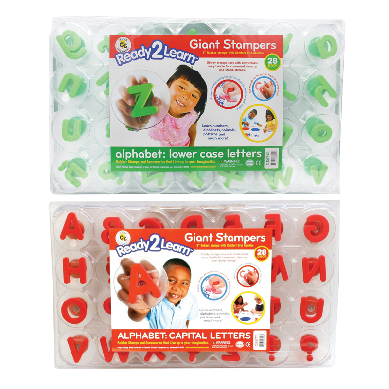 Ready2learn Giant Alphabet Letters Stampers Set Includes Ce 6711 6712 Walmart Com Walmart Com