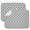 Gray and White, variant on Gray and White Geometric Lattice Pattern Dish Drying Mat for Kitchen 1 Pack, Ultra Absorbent Microfiber Dishes Drainer Mats,16"x18"
