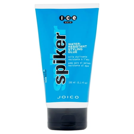 Hair Spiker Colored Styling Glue - Joico Spiker Ice Hair Water-Resistant Styling Glue, 5.1 fl oz