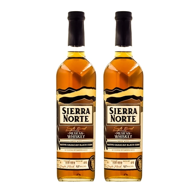 Duo Pack Whiskey Oaxaqueño Maíz Negro Sierra Norte 750ml Sierra Norte Whiskey, Sierra Norte
