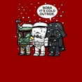 thumbnail image 2 of Men's Star Wars Christmas Boba It's Cold Outside Graphic Tee Red 2X Large, 2 of 5