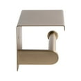 thumbnail image 5 of ALFI brand Brushed Gold PVD Stainless Steel Toilet Paper Holder with Shelf, 5 of 8