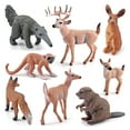 thumbnail image 4 of Simulation Forest Wild Animals Model Ornaments Rabbit Beaver Monkey Anteater Action Figure Toys For Children Gifts, 4 of 6