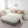 thumbnail image 5 of Homewish Teenagers Girls Gradient Flying Butterflies Bedding Comforter Set 7-Piece,Chic Floral Flowers King Bedding Sets,Vintage Aesthetic Ultra Soft Bed Sheets,Lightweight Room Decor,Reversible, 5 of 8
