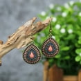 thumbnail image 3 of AYYUFE 1 Pair Earring Water Drop Shape Bohemia Style Glitter Dangle Hanging Ear Ornaments Ear Accessoies for Lady, 3 of 8