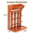 thumbnail image 2 of Escurridor vertical para botellas de madera de caucho Nabytok con 9 ganchos, 2 of 8