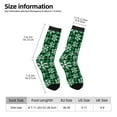 thumbnail image 5 of Yiaed Christmas Pattern At Buffalo Plaid Print Great elasticity Crew Socks Sports socks for Men and Women, 5 of 5