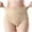 Beige, variant on Womens Ice Silk No Show Underwear Tummy Control High Waisted Seamless Underwear Full Coverage Comfy Breathable Panties