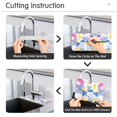 thumbnail image 5 of Yayeee Faucet Mat for Kitchen Sink 14.7" Diatomite Long Splash Guard Pad, Retro Simple Shapes, 2 Pack, 5 of 7