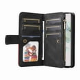 thumbnail image 6 of TECH CIRCLE Wallet Case for Google Pixel 7, Google Pixel 7 Case for Women Men Durable PU Leather Kickstand Magnetic Buckle Flip Folio Strap Wristlet Zipper Card Holder Phone Cases,Black, 6 of 7