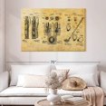 thumbnail image 2 of Elephant Stock Golf Set Patent Wall Art - Horizontal Canvas Wall Art - Living Room Wall Decor - Patent Canvas - Black And Yellow Decor - 48" x 32", 2 of 8