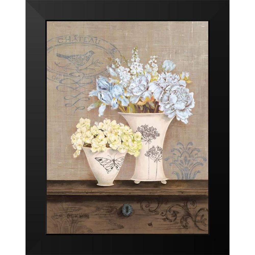 White, Kathryn 25x32 White Modern Wood Framed Museum Art