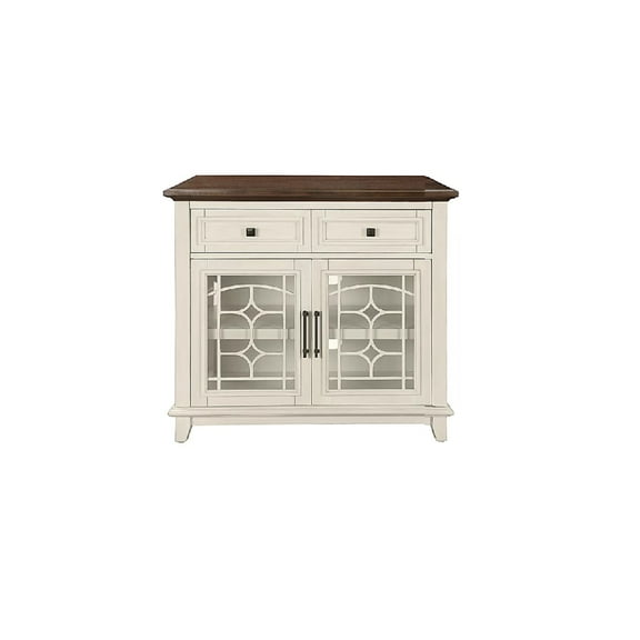 OSP Home Furnishings CC2838-AWT 48" Riley Console White Finish