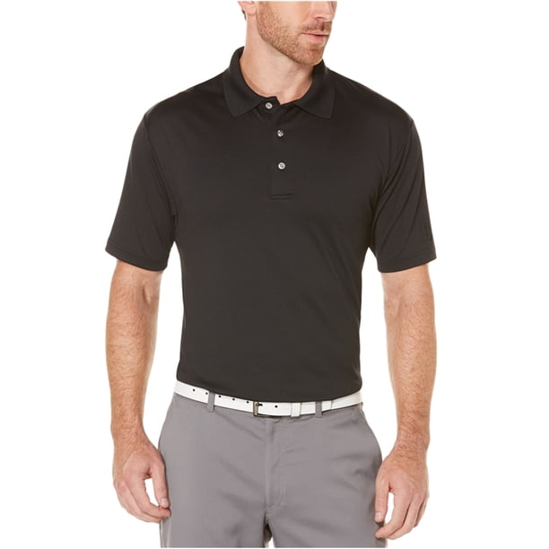 Polo de rugby PGA Tour Motion Flux Performance para hombre, negro, grande