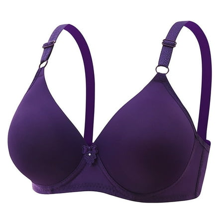 Juslio Minimizer Bras for Women Full Coverage Athletic Wirefree Breathable Solid Sports Bra